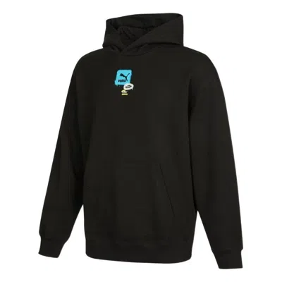 Puma Oversize Trend Graphic Logo Hoodie 'black'