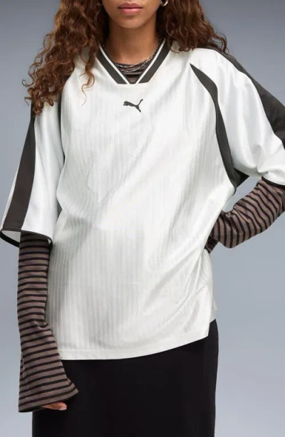 Puma Oversized Football Jersey In White