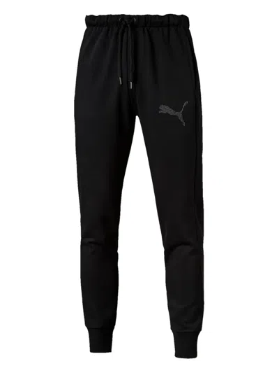 Puma P48 Core Fleece Track Pants In Black