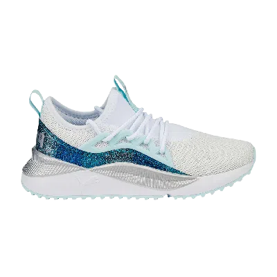 Pre-owned Puma Pacer Future Allure Jr 'night Out - White Light Aqua'