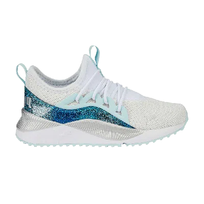 Pre-owned Puma Pacer Future Allure Little Kid 'night Out - White Light Aqua'