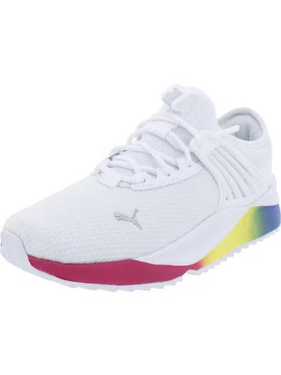 Puma Pacer Future Fluo Womens Performance Exercise Running Shoes In White