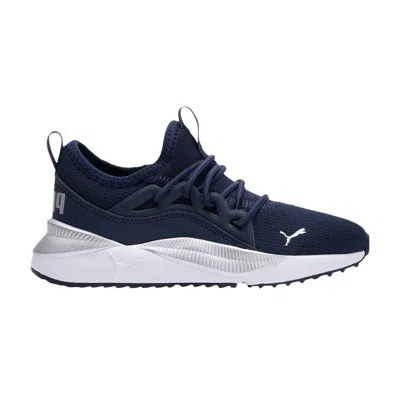 Pre-owned Puma Pacer Future Little Kid 'allure - Peacoat Silver' | Blue | Kid's Size 11