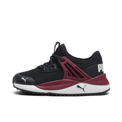 Puma Babies' Pacer Future Toddler Shoes In Black-intense Red-warm White
