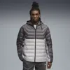 Puma Packlite Hooded Down Jacket Men In Gray
