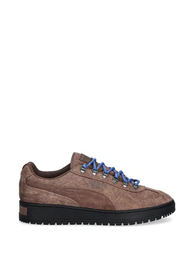 Puma Palermo Alpino Suede Sneakers In Brown