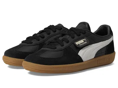 Puma Palermo (big Kid) Kid's Shoes  Black/feather Gray/gum : 5 Big Kid M, Suede