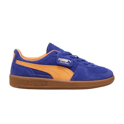 Pre-owned Puma Palermo Big Kid 'lapis Lazuli Bright Melon' | Blue | Kid's Size 6.5