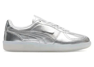 Pre-owned Puma Palermo Chrome (women's) Sneakers In Silver/feather Grey