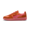 Puma Palermo Leather Sneaker In Flame Flicker-sunset Glow-salmon
