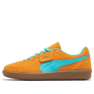 Puma Palermo 'dark Cheddar Bright Aqua' In Orange