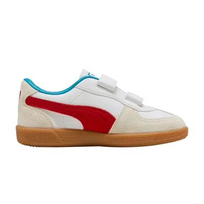 Pre-owned Puma Palermo Elevata Leather Ps 'white Red' | Kid's Size 12