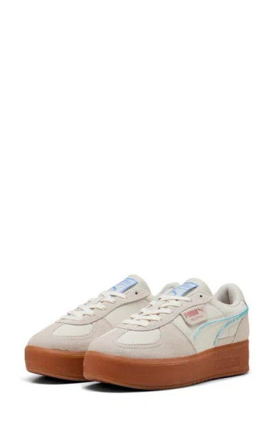 Puma Palermo Elevata Platform Sneaker In White