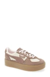 Puma Palermo Elevata Platform Sneaker In White