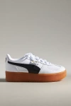 Puma Palermo Elevata Platform Sneakers In White