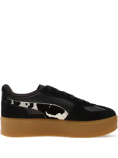 Puma Palermo Elevata Wild Instinct Sneakers In Black