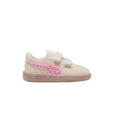 Pre-owned Puma Palermo Eternal Bloom Td 'alpine Snow Pink Shimmer' | Cream | Infant Size 5 In White