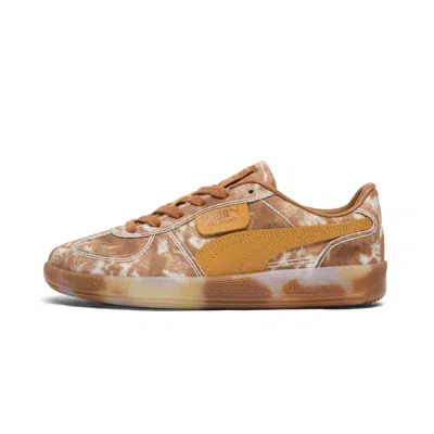 Puma Palermo Faded Denim Women Sneakers In Brown