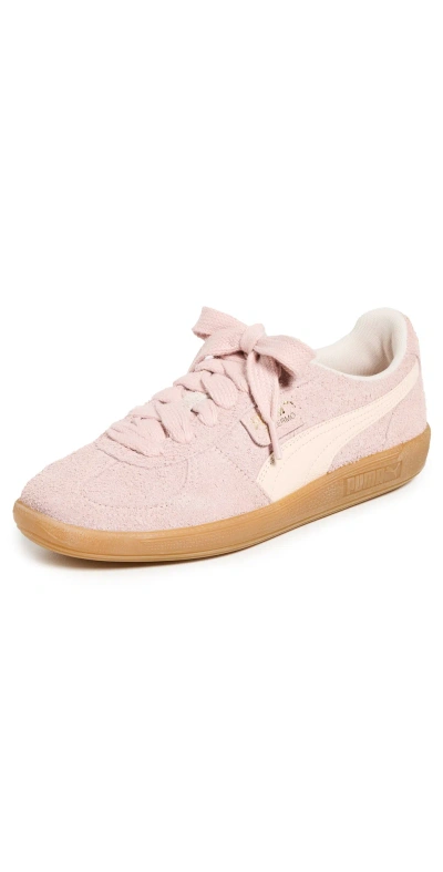 Puma Palermo Hairy Trainers Rose Quartz-rosebay