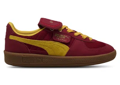 Pre-owned Puma Palermo Harry Potter Gryffindor Sneakers In Dark Crimson/yellow