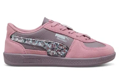 Pre-owned Puma Palermo Hello Kitty And Friends Sneakers In Plum Jam/poised Pink