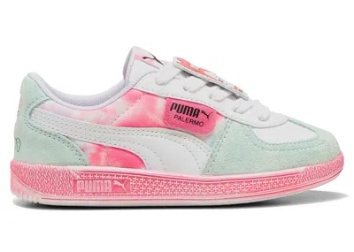 Pre-owned Puma Palermo Hello Kitty And Friends Sneakers In  White/magic Rose
