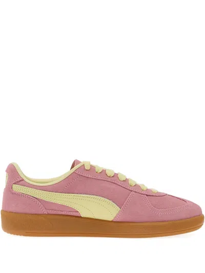 Puma Palermo Lace-up Fastening Sneakers In Pink