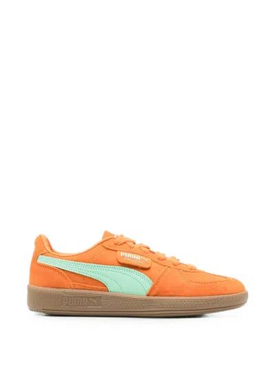 Puma Palermo Lace-up Sneakers In Orange