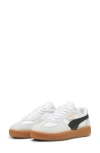 Puma White & Gray Palermo Leather Sneakers In White-vapor Gray-gum