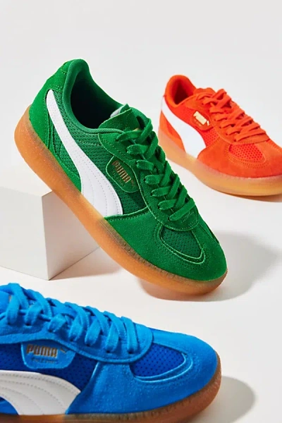 Puma Women's Palermo Lamoda Vintage Sneaker In Archive Green/ White, Women's At Urban Outfitters