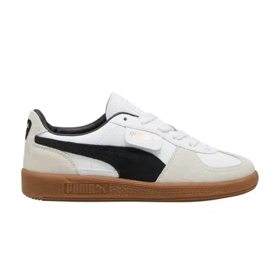 Pre-owned Puma Palermo Leather Big Kid 'white Black Gum' | Kid's Size 4.5