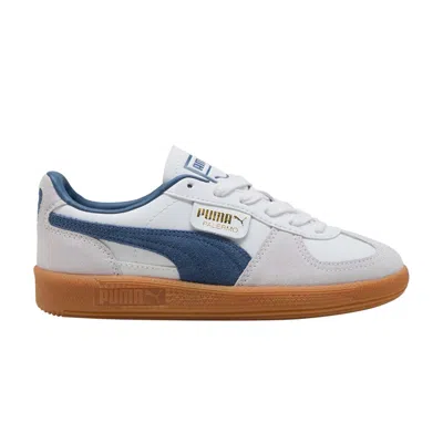 Pre-owned Puma Palermo Leather Big Kid 'white Dark Indigo' | Kid's Size 4