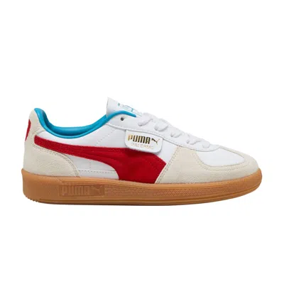 Pre-owned Puma Palermo Leather Big Kid 'white Red' | Kid's Size 4.5