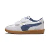 Puma Palermo Leather Hook-and-loop Sneakers Kids In White