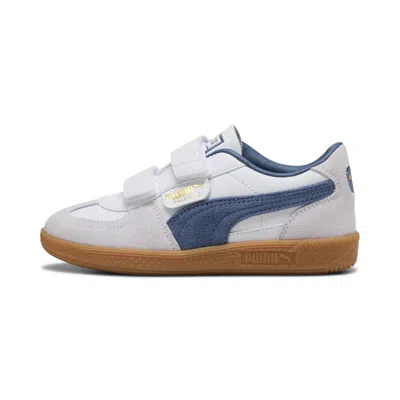 Puma Palermo Leather Hook-and-loop Sneakers Kids In White
