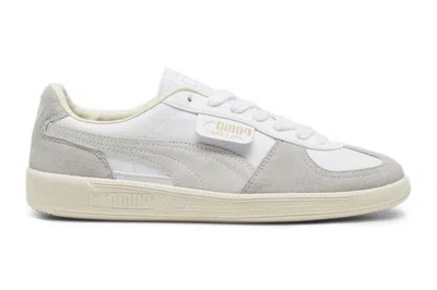 Pre-owned Puma Palermo Leather  White Cool Light Gray Sugared Almond In  White/cool Light Gray/sugared Almond