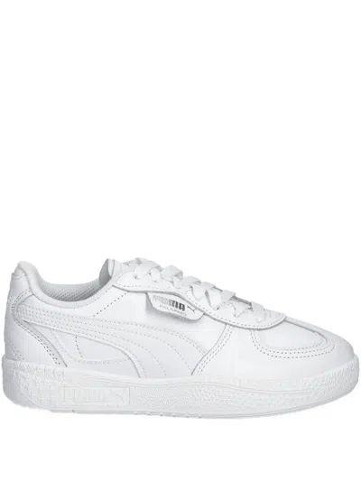 Puma Palermo Leather Sneakers In White