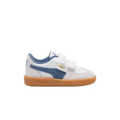 Pre-owned Puma Palermo Leather Toddler 'white Dark Indigo' | Infant Size 6