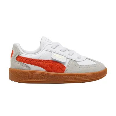 Pre-owned Puma Palermo Leather Toddler 'white Redmazing Gum' | Kid's Size 4