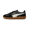 Puma Palermo Leather Sneaker In Black-feather Gray-gum