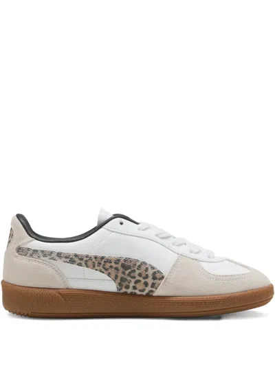 Puma Palermo Leopard Low-tops Sneakers In White