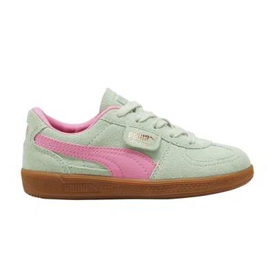 Pre-owned Puma Palermo Little Kid 'fresh Mint Fast Pink Gum' | Green | Kid's Size 12.5
