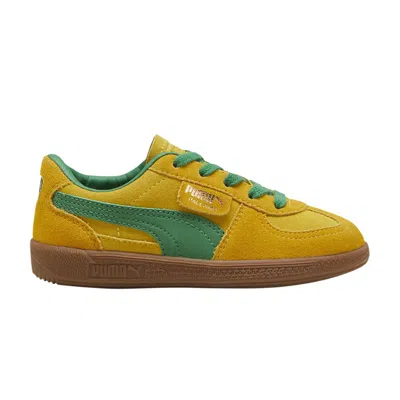 Pre-owned Puma Palermo Little Kid 'pel√© Yellow Archive Green' | Kid's Size 3