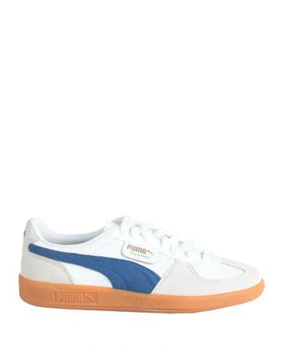 Puma Palermo Lth Woman Sneakers White Size 6 Cowhide