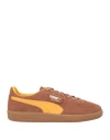 Puma Palermo Man Sneakers Brown Size 11 Cowhide