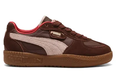 Pre-owned Puma Palermo Moda Lovers Pack (women's) Sneakers In Chocotart/island Pink/red Fire