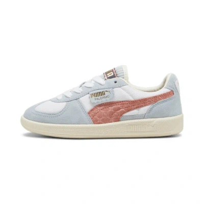 Puma Palermo Offside Big Kids' Sneakers In White-frosted Dew-deeva Peach