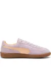 Puma Palermo Sneakers In Peach And Lilac With Rubber Sole-purple In Pink