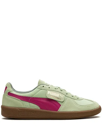 Puma Man Sneakers Light Green Size 8.5 Cowhide In Multi