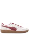 Puma Palermo Sneaker In Warm White Intense Red